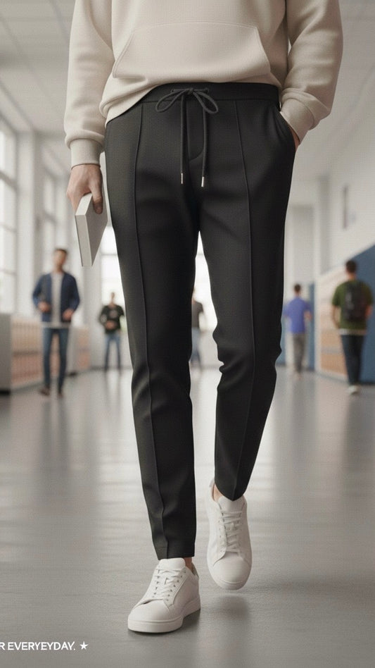 بنطلون مريح  | لون أسود.